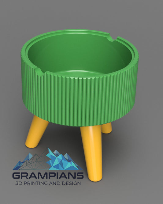 Japandi Fluted Elevated Pet Bowl Stand