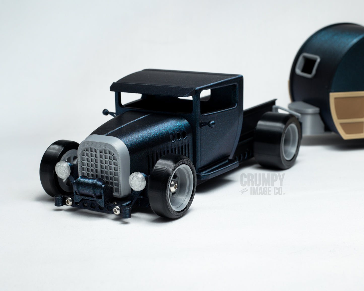 Hotrod and Teardrop Camper display model