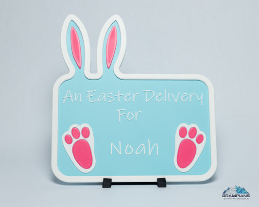 Personalised 3D Printed Easter Crate Sign