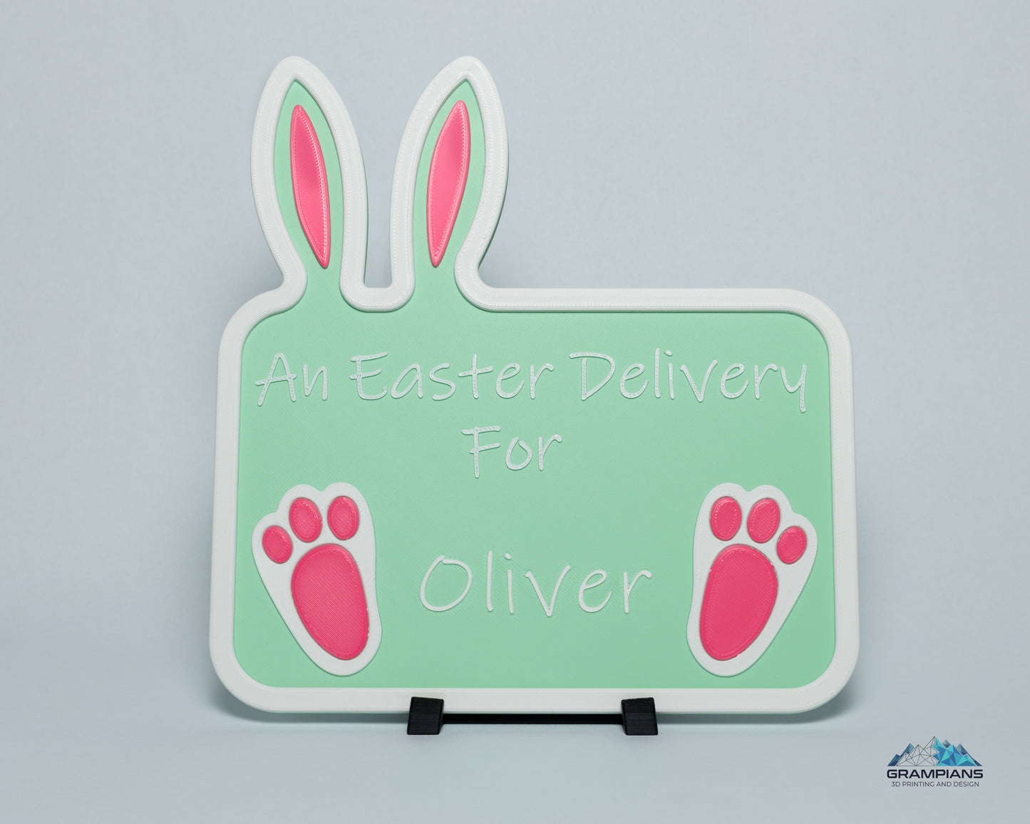Personalised 3D Printed Easter Crate Sign