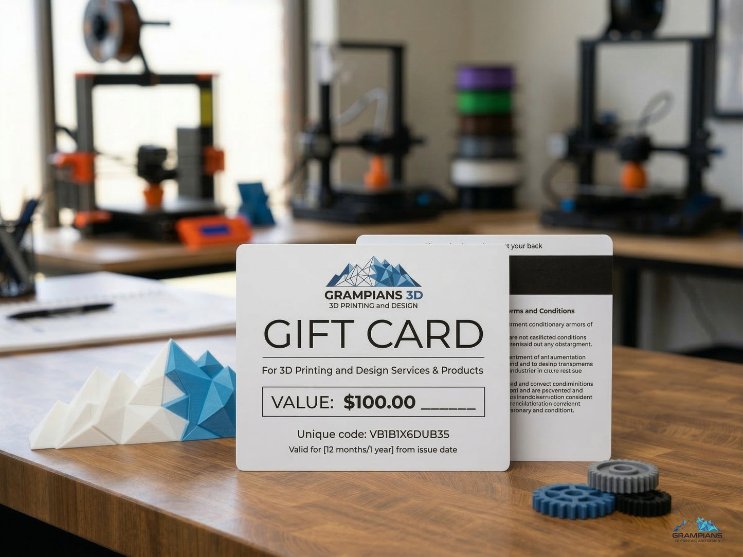 Grampians 3D Printing and Design Gift Cards
