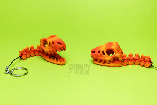 Velociraptor skull Keychain