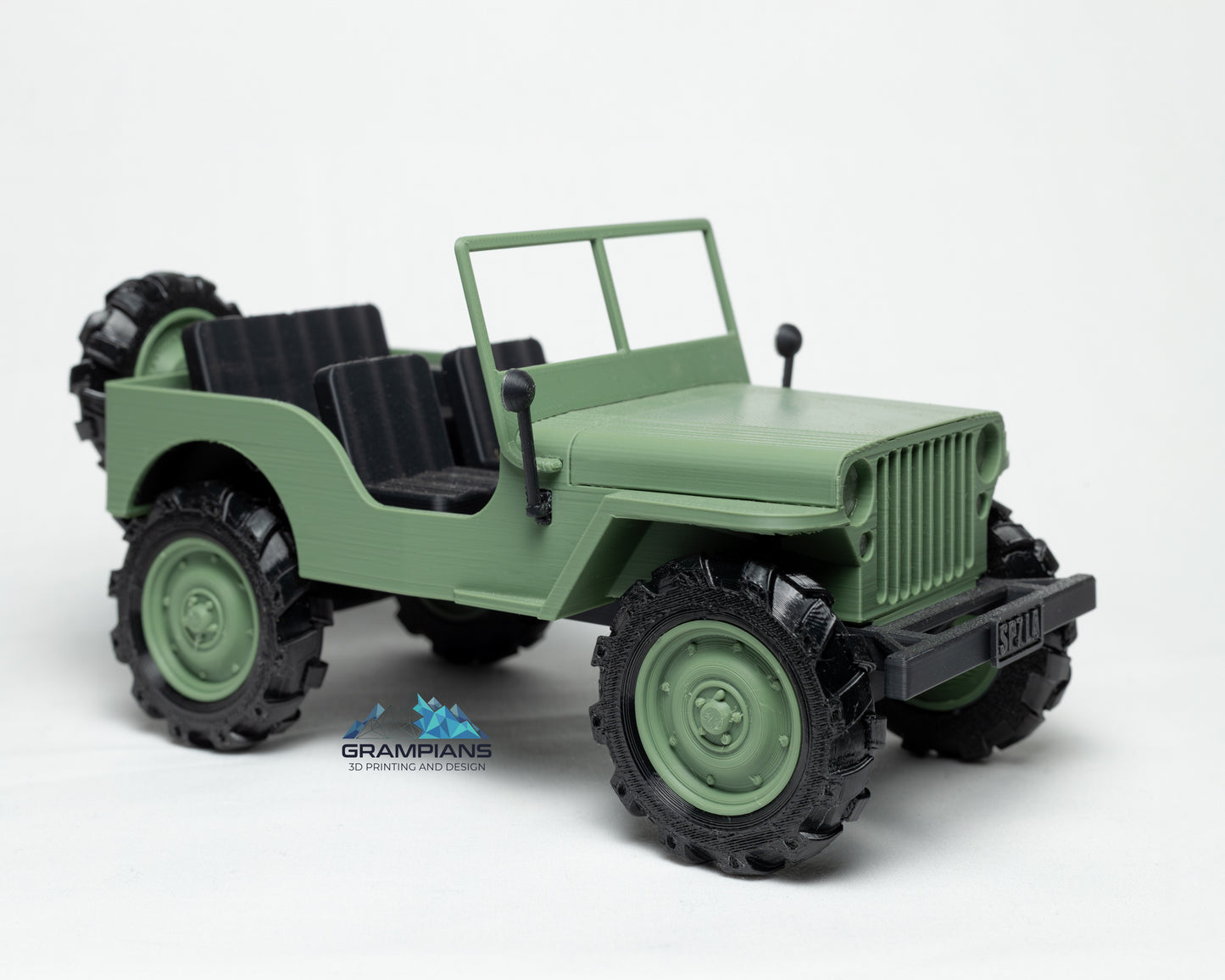 Willys Jeep and Trailer set