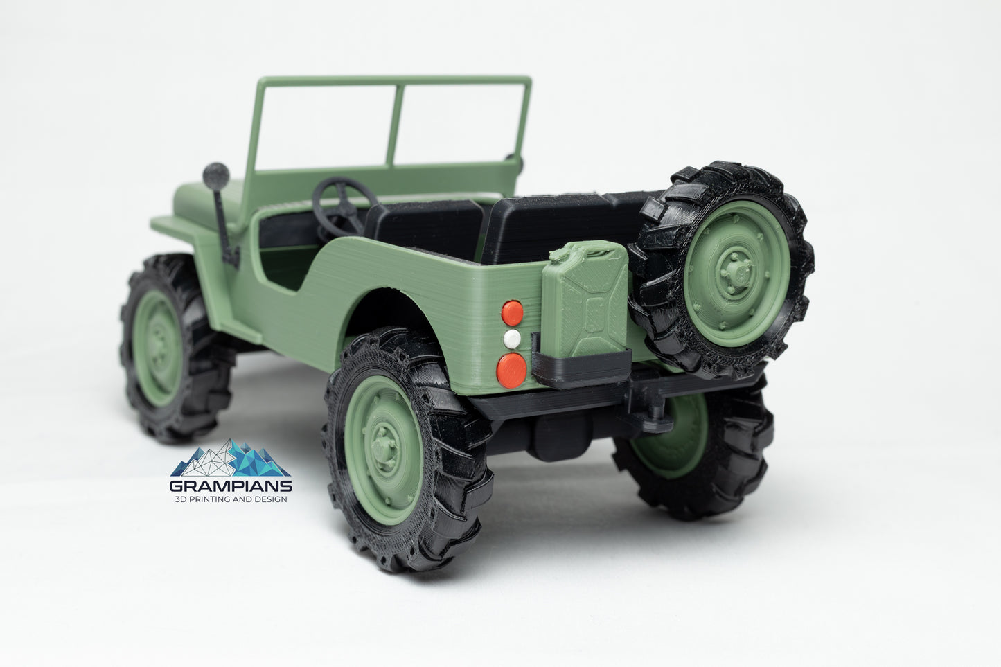 Willys Jeep and Trailer set