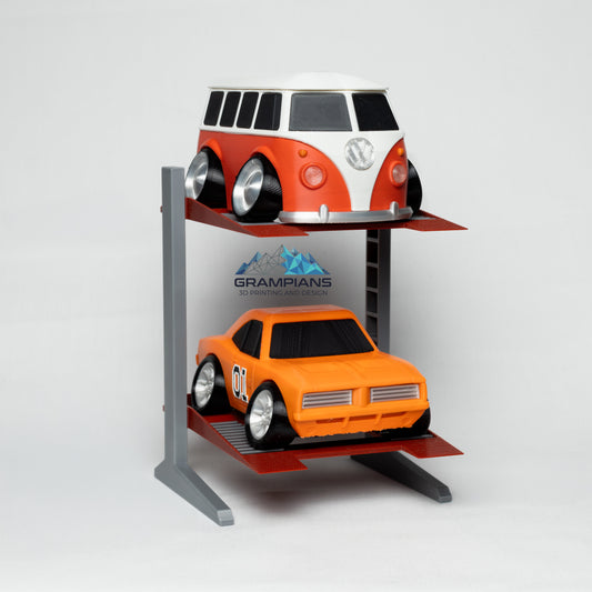 Tooned vehicle display hoist