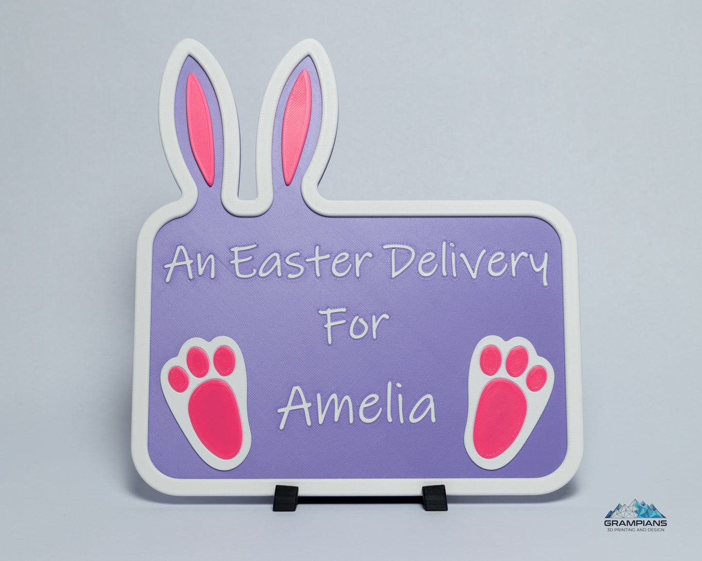 Personalised 3D Printed Easter Crate Sign