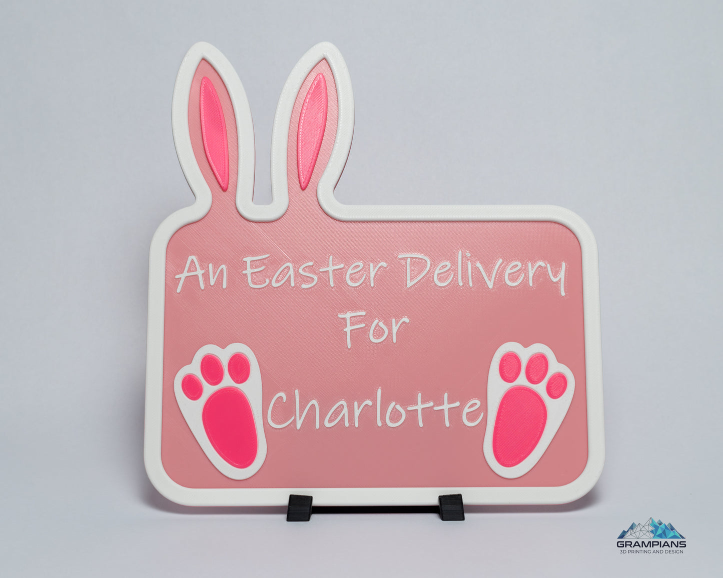 Personalised 3D Printed Easter Crate Sign