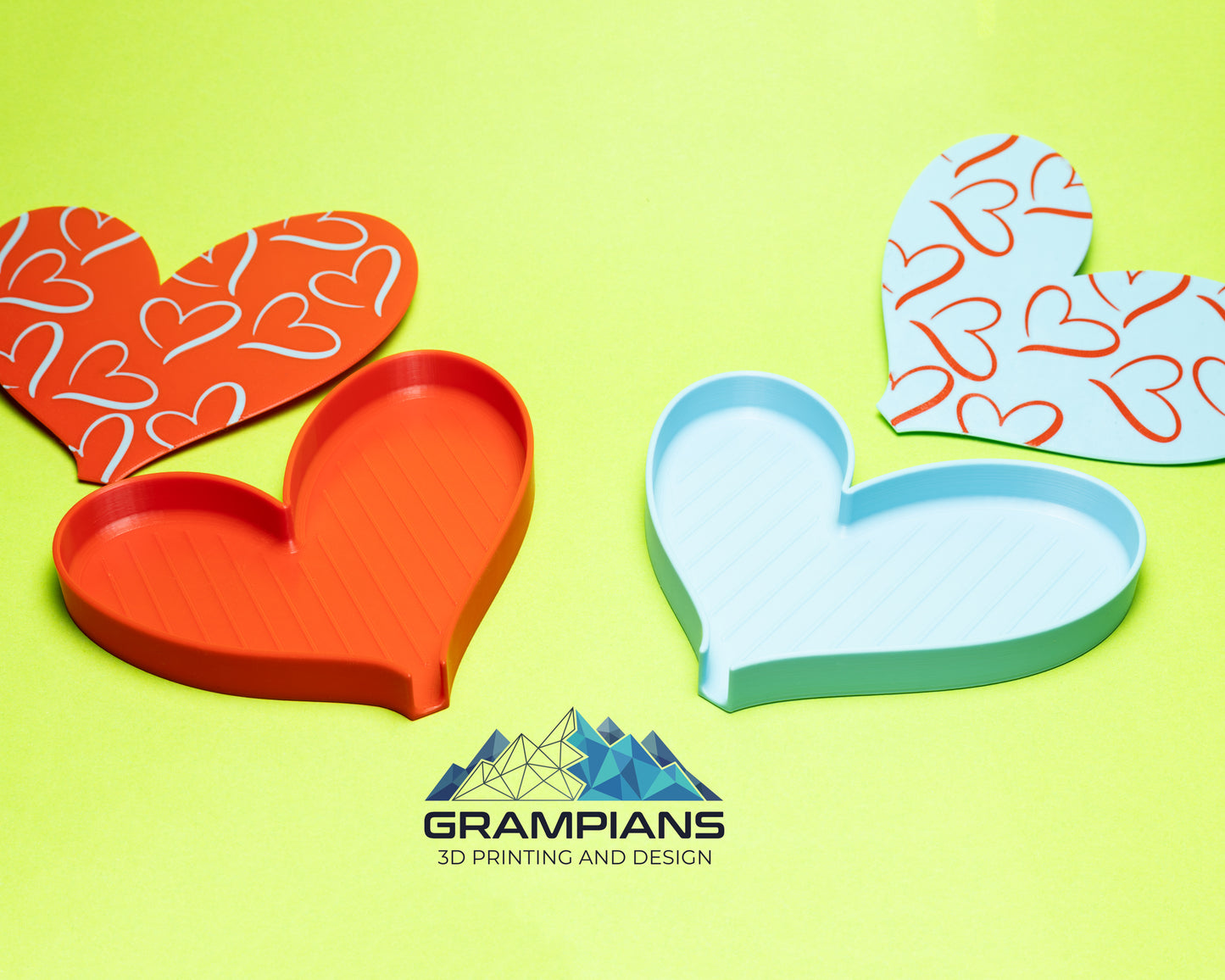 Heart Shaped Diamond Dotz Dot Art Trays