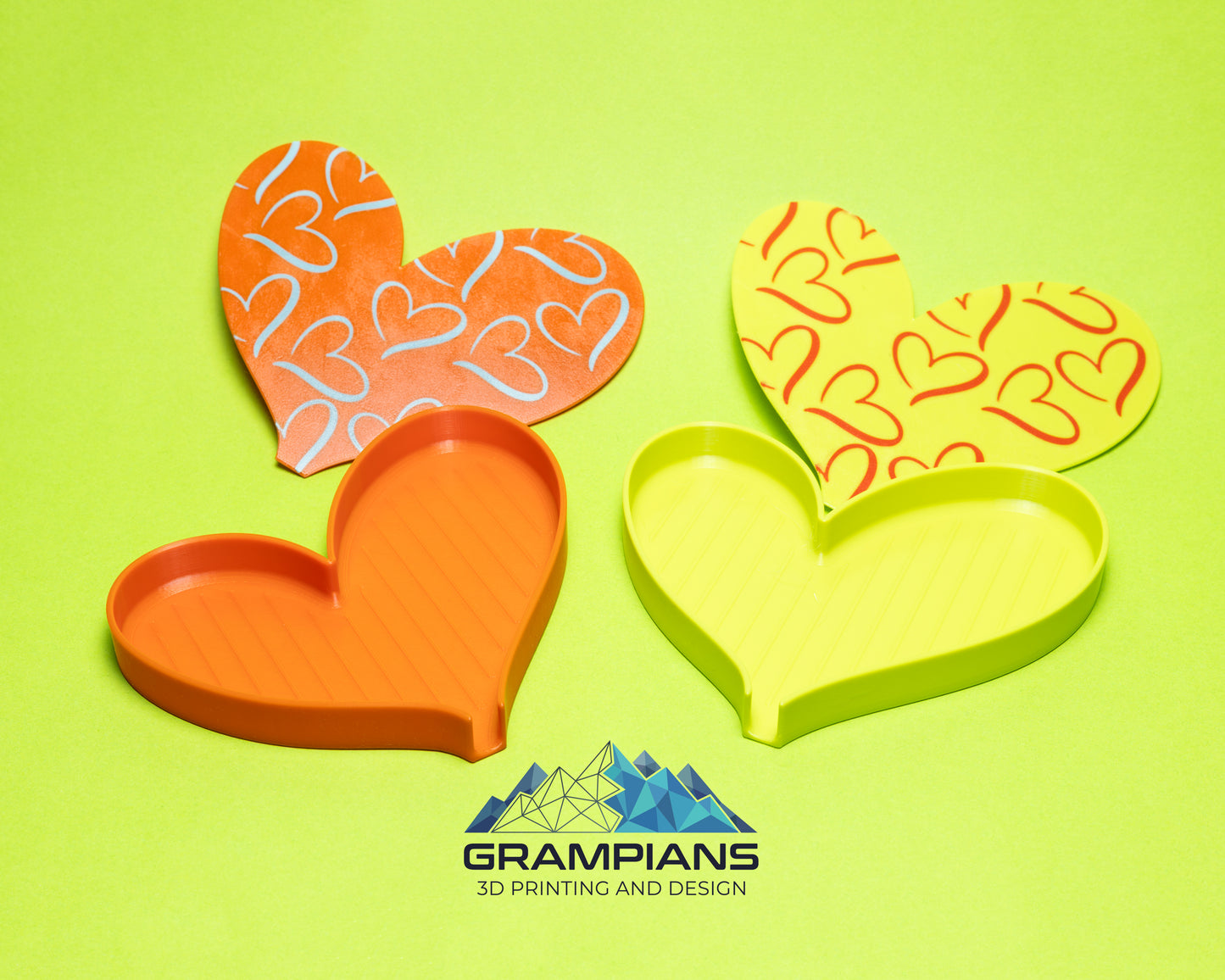 Heart Shaped Diamond Dotz Dot Art Trays