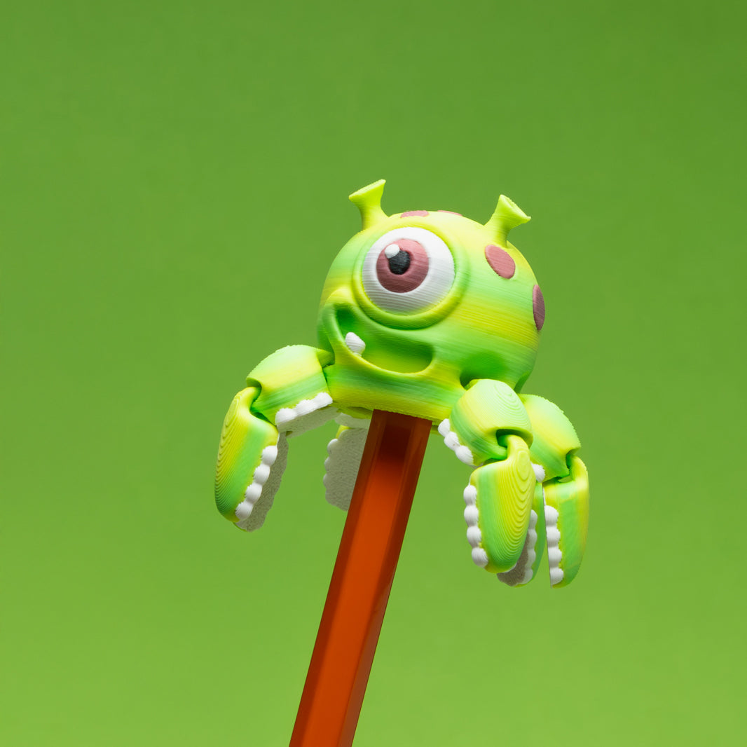 Flexi Alien Squid Spinning pencil topper