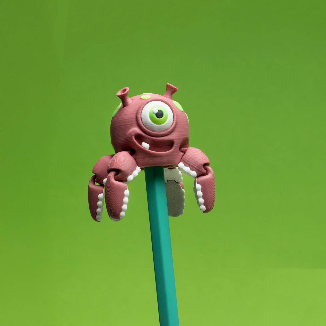 Flexi Alien Squid Spinning pencil topper